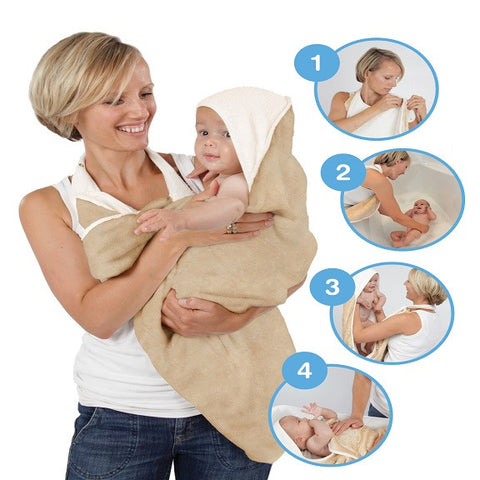 Cuddledry - Baby Apron Bath Towel (Available in 7 Colors)