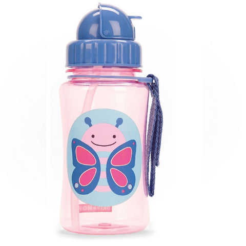 SKIP HOP - ZOO STRAW BOTTLE - 350 ML (Available in 10 Designs)