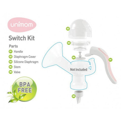 Unimom - Switch Kit (Convert Electric To Manual Breast Pump)