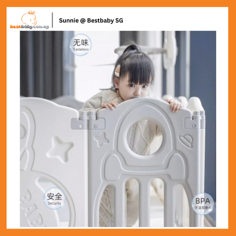 Smart System Foldable Safety Play Yard - Rocket