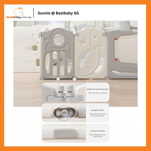 Smart System Foldable Safety Play Yard - Rocket