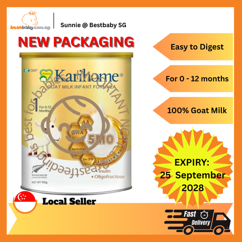 Karihome Goat Milk Infant Formula Stage 1 (0–12 Months) 900g – New Packaging