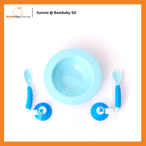 Ezee-Reach - Stay-Put Cutlery + Bowl (Available in 2 Colors)