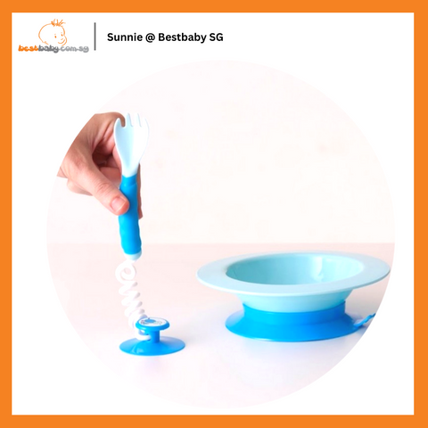 Ezee-Reach - Stay-Put Cutlery + Bowl (Available in 2 Colors)