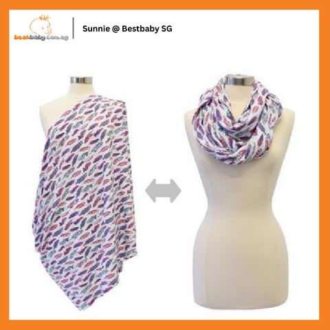 Itzy Ritzy Nursing Happens™ Infinity Breastfeeding Scarf (Available in 7 Designs)