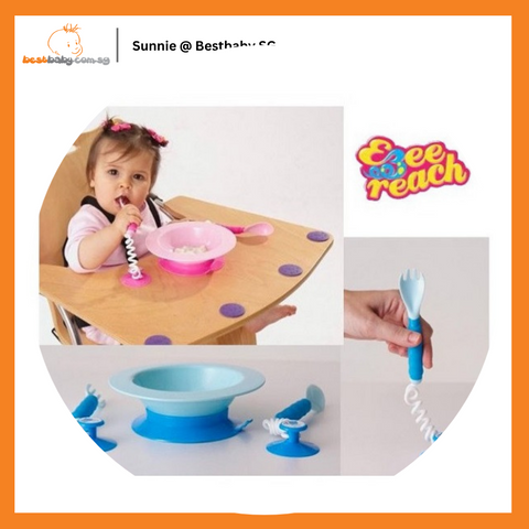 Ezee-Reach - Stay-Put Cutlery + Bowl (Available in 2 Colors)