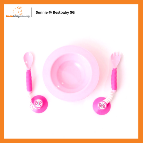 Ezee-Reach - Stay-Put Cutlery + Bowl (Available in 2 Colors)