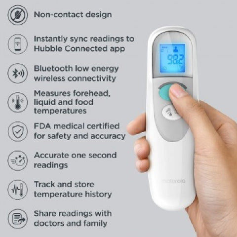 Motorola® Care+ Non-Contact Smart Forehead & Liquid Baby Thermometer