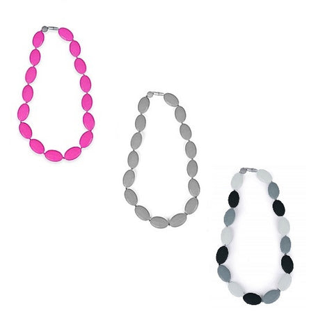 Itzy Ritzy Teething Happens™ Chewable Mom Jewelry -Pebble Bead Necklace (Available in 3 Designs)