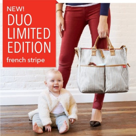 Skip Hop Duo Deluxe Diaper Bag - French Stripe