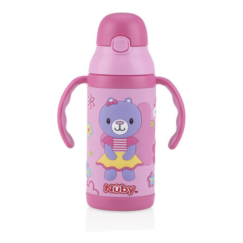 Nuby Stainless Steel 3D Insulated Cup 400ml (Available in 3 Designs)