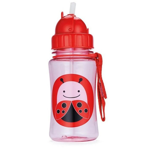 SKIP HOP - ZOO STRAW BOTTLE - 350 ML (Available in 10 Designs)